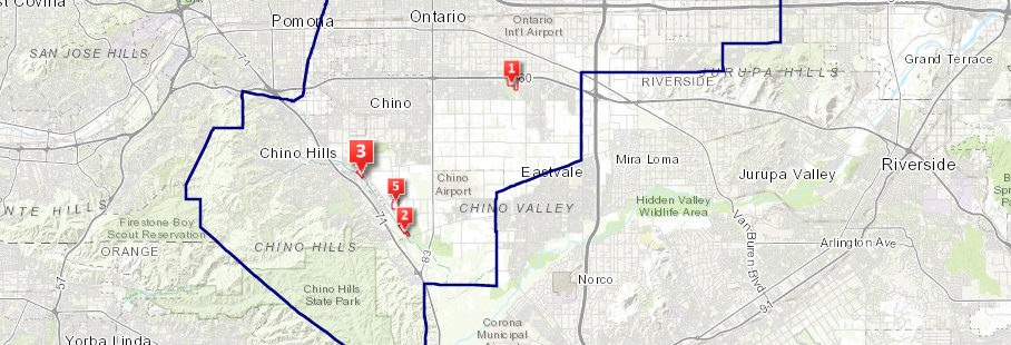 Carbon Canyon Water Recycling Facility Map