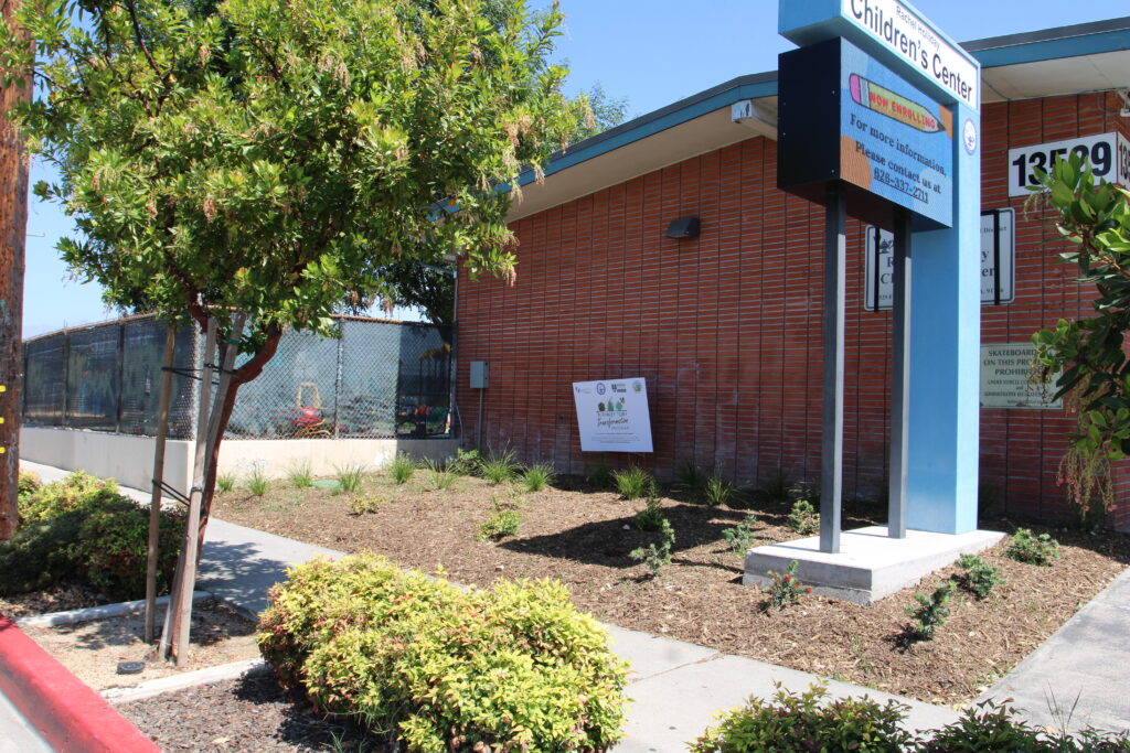 Children's Center after turf transformation