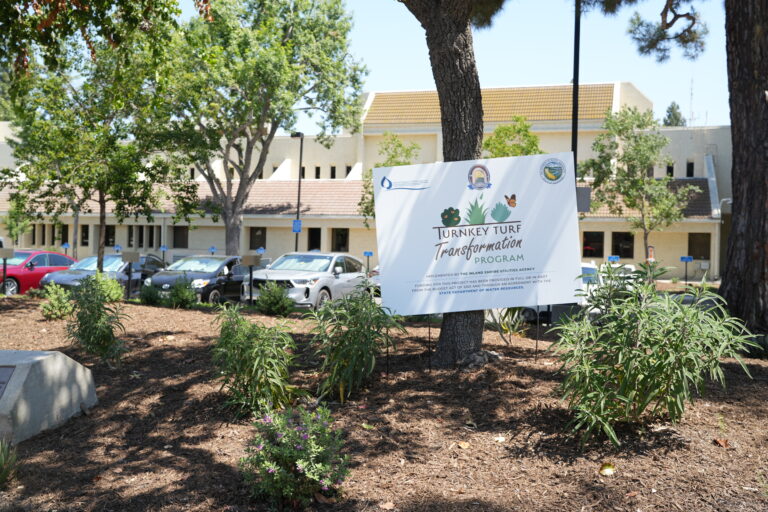 Chino City Hall after turf transformation