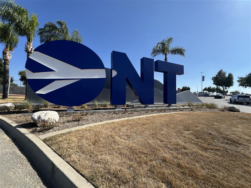Ontario International Airport before turf transformation
